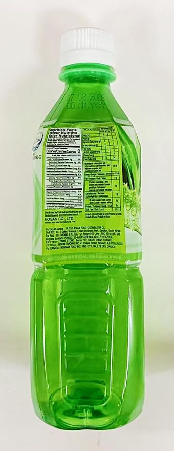 Aloe Vera Drink 500ml Bottles Pack of 6 Natural Flavor
