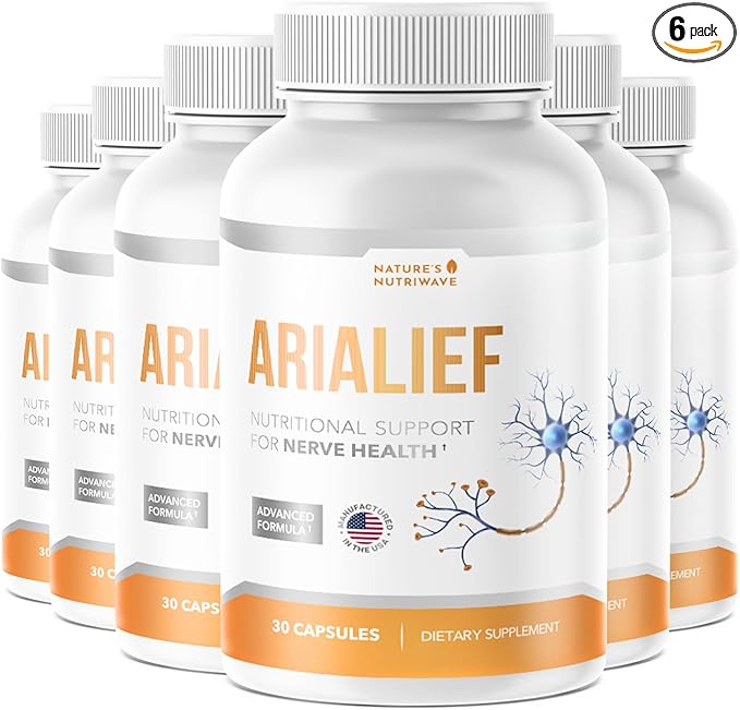 Arialief – Natural Supplement for Overall Wellness and Comfort – Made in USA Non-GMO Easy to Take 30 Capsules 6 Month Supply