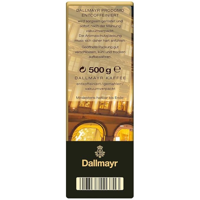 Dallmayr - Prodomo Decaffeinated Ground Coffee - 12x 500g