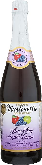 Martinellis Apple Grape Sparkling Juice 25.4 Ounce - 6 per case.