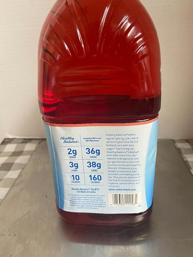 Old Orchard Healthy Balance White Grape + Strawberry Juice (1 Case of 6 EA 64 oz EA)