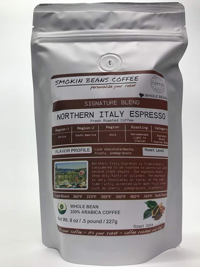 Smokin Beans 7 Bean Espresso Box 7-Bags 8-oz Each Our Signature Blends Various Roasts Premium Whole Bean Specialty Coffee