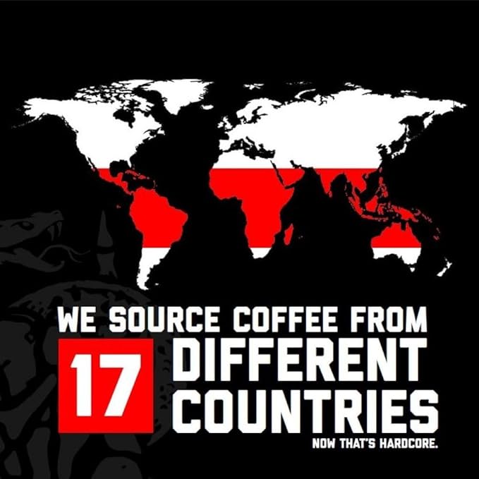 Hardcore Coffee Single Serve Coffee Pods for Keurig K Cup Brewers High Caffeine Strong Roast 30 Count