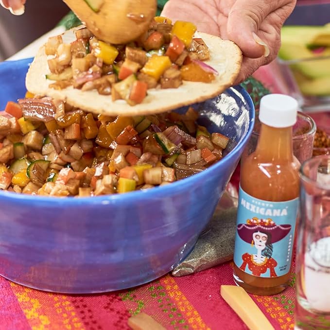 Artisan - Sangrita by Fiesta Mexicana - Traditional Recipe - 100% Natural - Orange Juice - 2536 oz (750 ml) Bottle - Alcohol Free -For All Kinds of Celebrations - Vegan