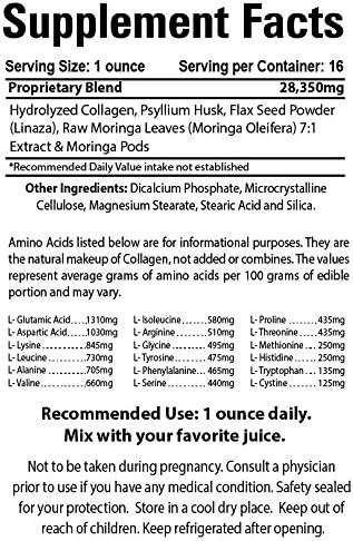Organic Farms Vitamins Collagen M7-1Lb. (16oz.) Powder - Promotes Healthy Digestion - 100% Natural - Dietary Supplement