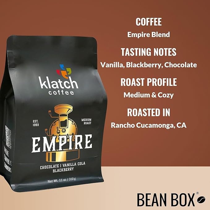 Empire Blend - Roasted by Klatch Coffee - Freshly Ground Coffee - 310 Gram Bag