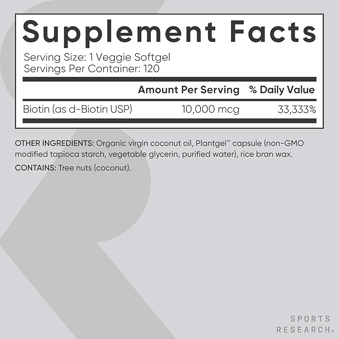 Sports Research Women's Supplement Pack - Vegan Biotin 10000mcg with Coconut Oil Multi Collagen Peptides (Type I II III V X) Enhanced with Hyaluronic Acid &amp Vitamin C &amp Phytoceramides 35