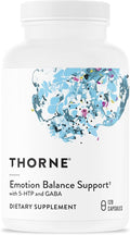 THORNE - Emotion Balance Support - Supports Mood &amp Stress Management* - Vitamins B6 B12 &amp C 5-HTP GABA Rhodiola Folate (5-MTHF) &amp L-Tyrosine - Third-Party Certified - Gluten-Free - 12