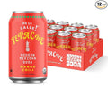 De La Calle Tepache - Mango Chili - Modern Mexican Soda - Craft Fermented Pineapple Sparkling Beverage - Certified Organic Antioxidant Rich Non-Alcoholic Healthy Soda Low Sugar Low Calorie Non-G