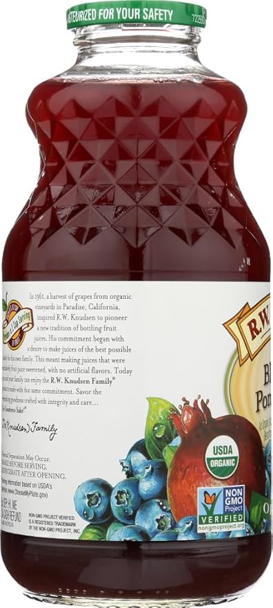 R.w. Knudsen Organic Juice - Blueberry Pomegranate - Case Of 6-32 Fl Oz