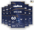 Lavazza Super Crema Aluminum Capsules Compatible with Nespresso* Original Machines Medium Roast Arabica and Robusta Blend (60 Capsules)
