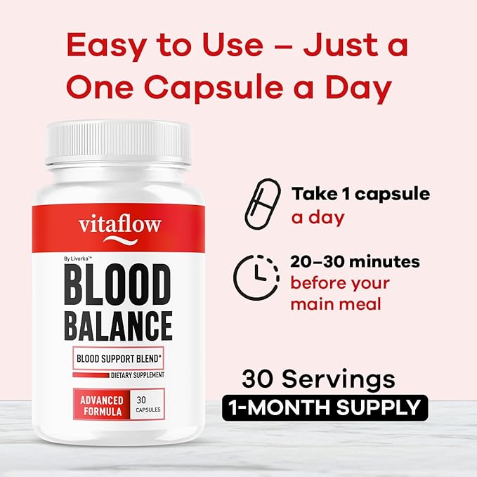 (2 Pack) VitaFlow Capsules - Official VitaFlow Balance Supplement Support Capsule Vitaflow All Natural Premium Advanced Formula Vita Flow Pills Balance Support 60 Capsules for 2 Months