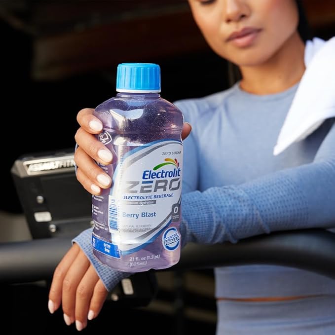 Electrolit Zero Electrolyte Beverage Berry Blast 21 Fl Oz bottle (Pack of 12)