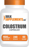 BulkSupplements.com Colostrum Capsules - Colostrum Supplement from Bovine Colostrum - Gluten Free 240 Capsules (Pack of 1)