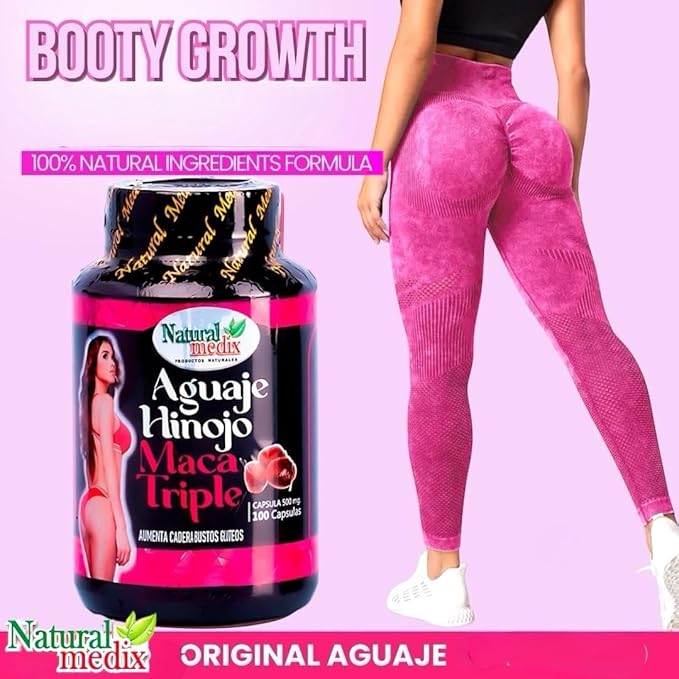 Aguaje Hinojo Maca Triple (Maca Root Supplement) Premium 100 Capsules | Premium Botanical Blend for Feminine Balance &amp Confidence