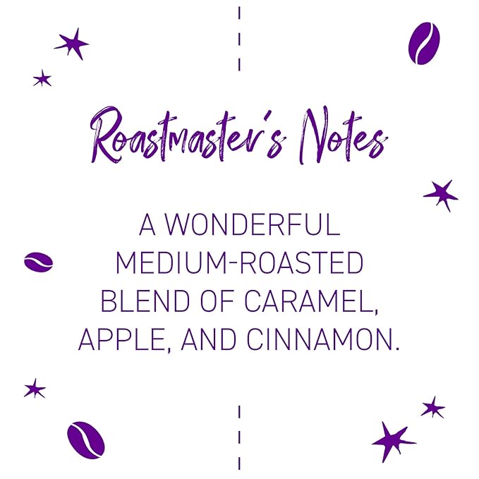 Joffrey's Coffee - Disney Apple Of My Pie Specialty Collection Artisan Medium Roast Arabica Beans Caramel Apple &amp Cinnamon Flavored Coffee Drip Brew (Ground 11 oz)