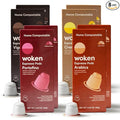 WOKEN COFFEE Compostable Pods | Variety Pack | Fresh Roasted in USA | Compatible With Nespresso Original Machines | Rich Aroma Smooth Taste Eco-Friendly Biodegradable Coffee Capsules |80 Pods (8 Bo