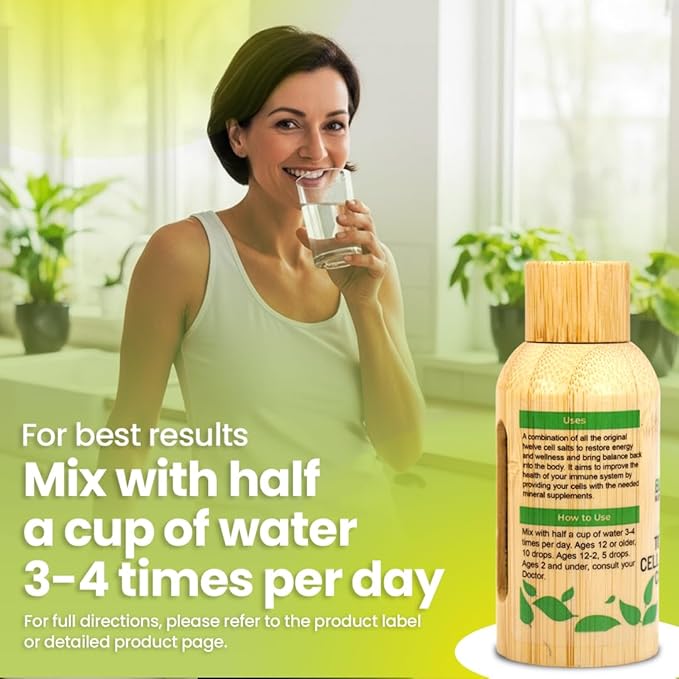 Bestmade Total Tissue Cell Salt Mineral Combination BIO28 - Helps Your Body Absorb and Use Nutrients Increase Energy Levels Helps Improve Sleep Patterns Overall Health and Vitality 30 mL Drops