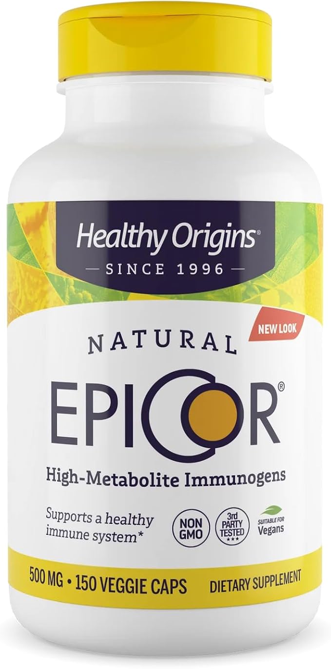 Healthy Origins EpiCor 500 mg (Immune Support Non-GMO Gluten Free) 150 Veggie Capsules