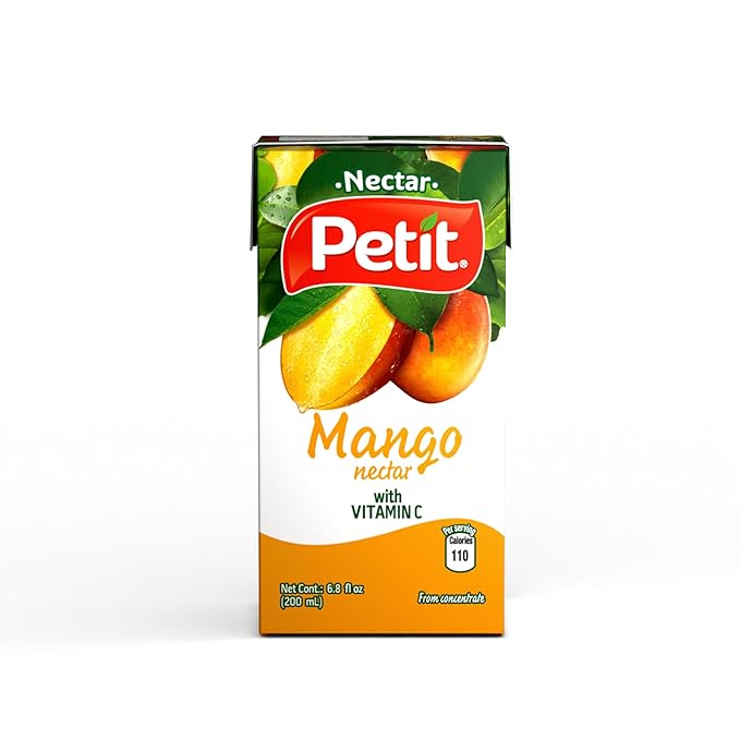Petit Mango Nectar 200 ml (Pack of 24) – Refreshing Tropical Fruit Beverage