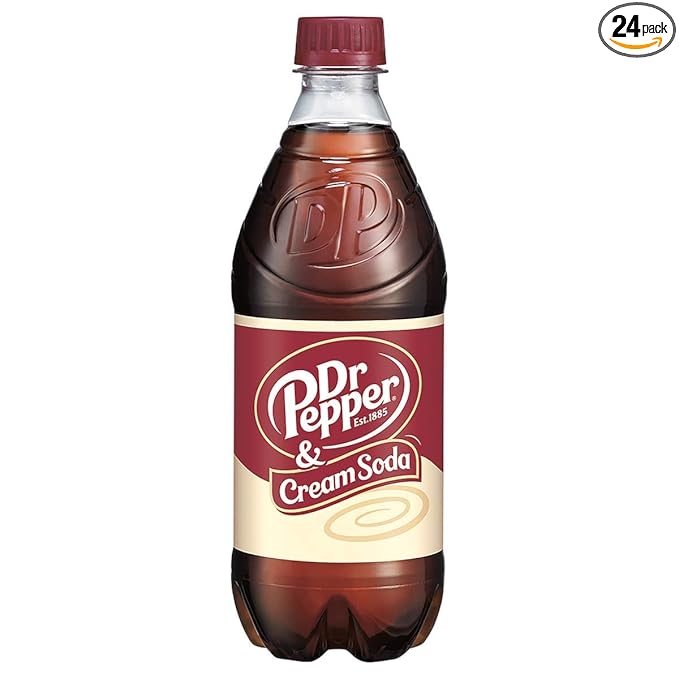 Dr Pepper Cream Soda 20 oz 24 Pack
