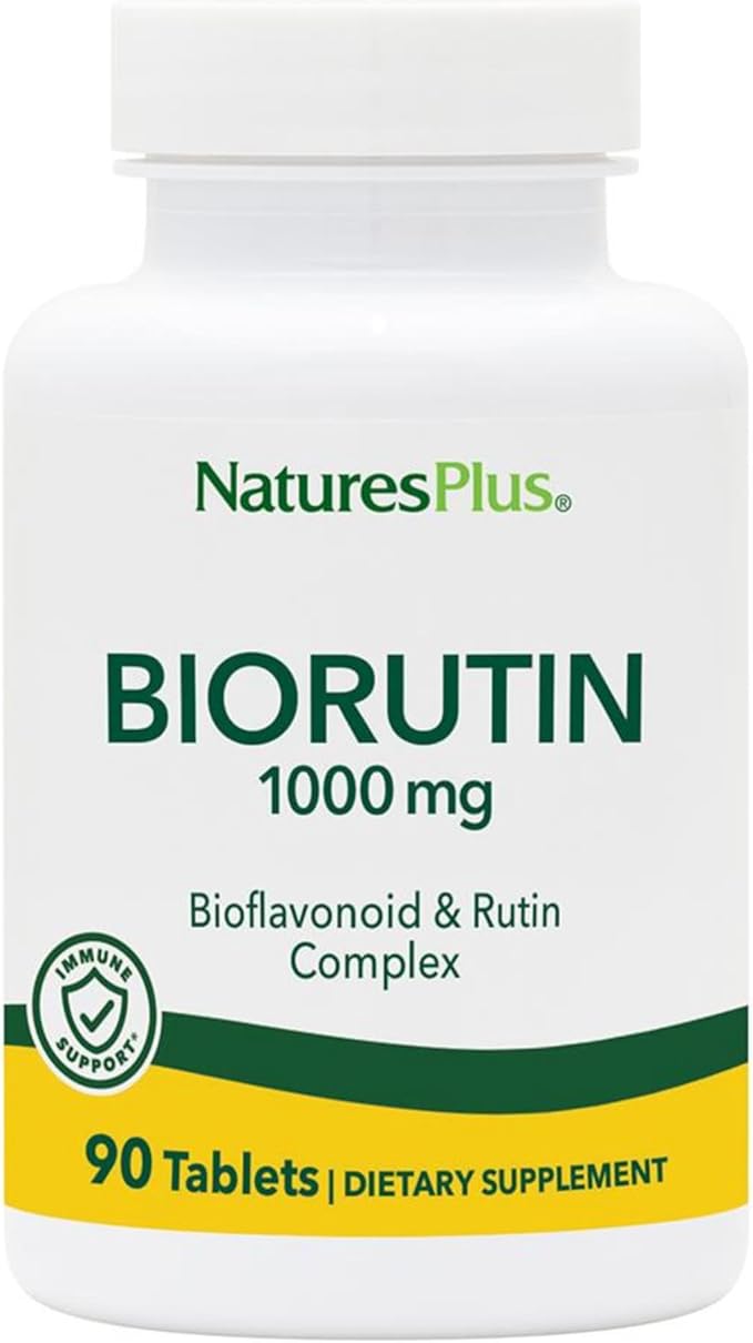 NaturesPlus Biorutin - 1000mg 90 Tablets - Bioflavonoid &amp Rutin Complex - Vegetarian Gluten Free - 90 Servings