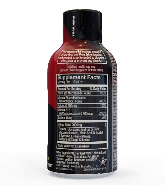 5 Hour Energy Extra Strength Case 2 Oz Bottles (Pack of 48)