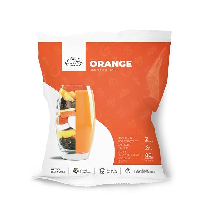 SmoothieBox - Blender Ready Frozen Smoothie Pouches (Orange)
