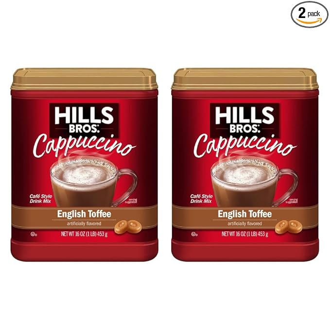 Hills Bros. Flavor Coffee (English Toffee 16 Ounce (Pack of 2))