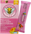 Hubby Bee Melon &amp Cucumber Premium Collagen Booster Mix - 50000 MG Korean Hydrolyzed Marine Collagen with Japanese L-Glutathione &amp Apple Stem Cells - 10 Sachets (18g Each)