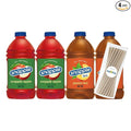 Snapple Variety Pack All Natural Fruit Juice 64 fl oz Plastic Bottle 4 Pack + 15 Sugarcane Disposable Straws by KOOL8SHOP Infinite Deals