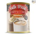 Caffe D'Vita Hazelnut Cappuccino - Instant Coffee Powder Mix Gluten Free No Cholesterol No Hydrogenated Oils No Trans Fat 99% Caffeine Free - 16 Oz Can 6-Pack