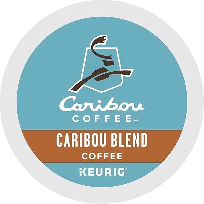 Caribou Coffee Caribou Blend Single Serve Coffee K-Cup Pod Medium Roast 48-Count For Brewers
