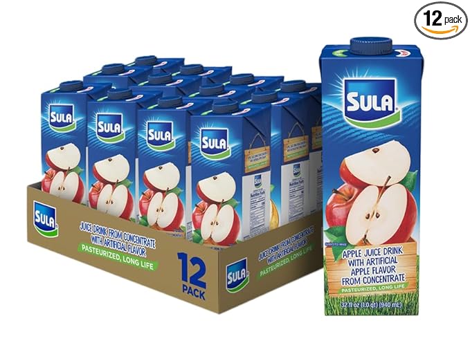 Sula Apple Juice - 12 pack 32 Fl oz (940 ml)