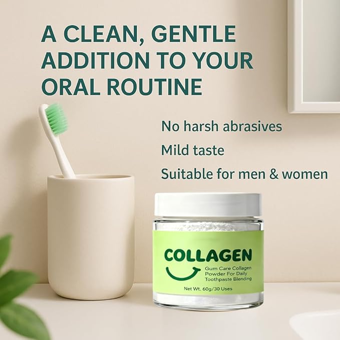 Collagen Strengthening Collagen Powder Collagen Powder for Gums Daily Gum-Line &amp Enamel Support Formula for Brighter Smile Reduced Sensitivity &amp Healthier Gums (2)