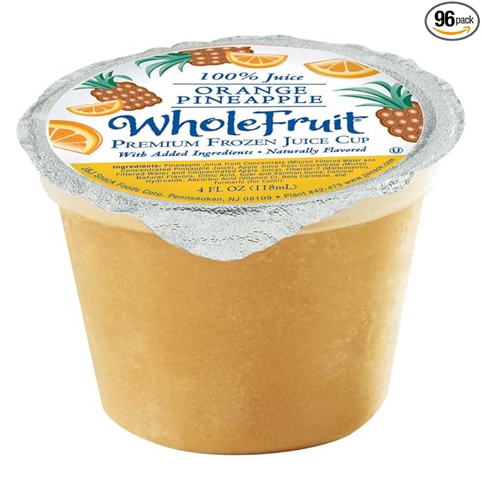 Whole Fruit Orange Premium Juice Cup 4 Ounce -- 96 per case.