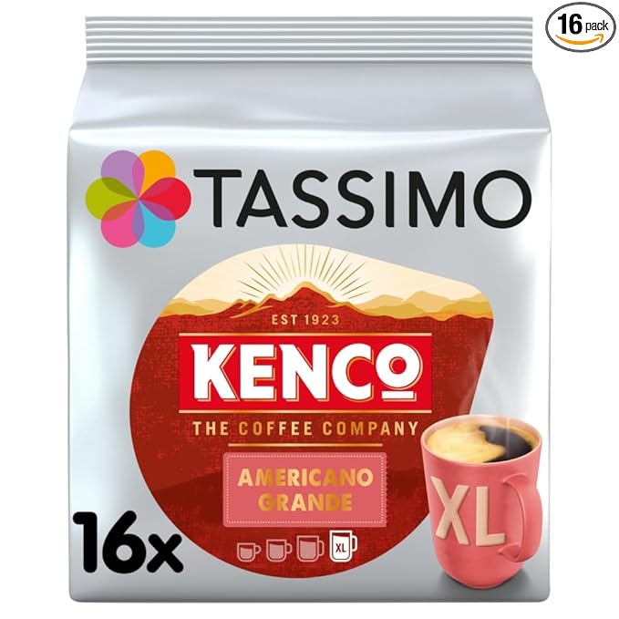 Tassimo Americano Grande XL Aromatic &amp Professional Roast Roasted Coffee Capsule 16 Portions