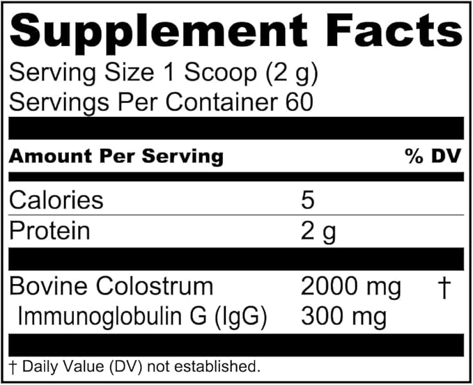 Live Conscious Colostrum Powder - Grass Fed Bovine Colostrum Supplement with Lactoferrin for Iron Absorption - Immune System Supplement (2-Pack)