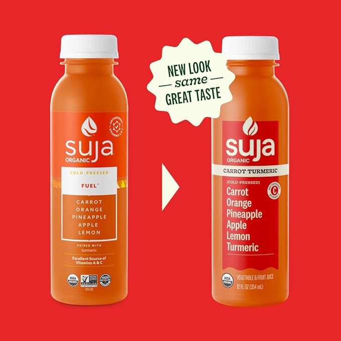 Suja Essentials Fuel Fruit and Vegetable Juice 12 Fluid Ounce - 6 per case.
