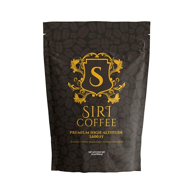 Siri Roast Coffee Beans &amp High Altitude Organic 1 lb Tested for Molds &amp Toxins Smooth Chocolate Notes Light Roast Whole Bean Coffee Premium El Salvador