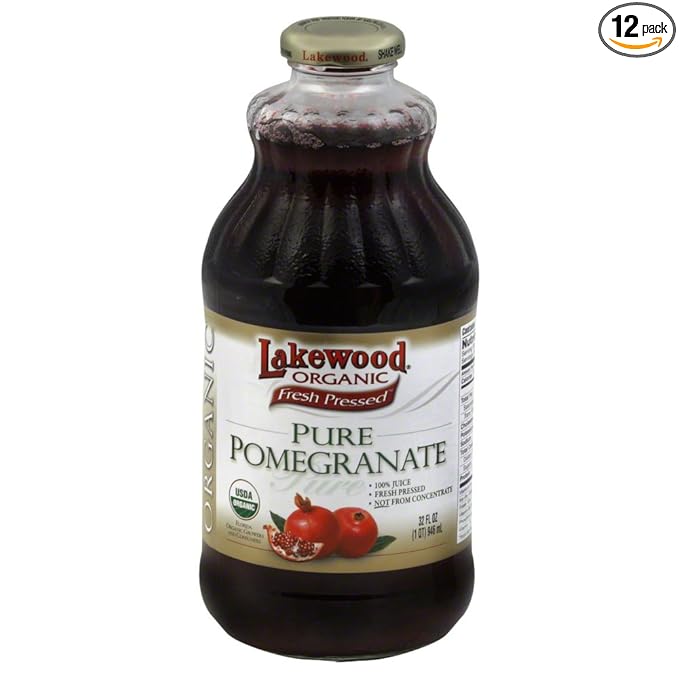 Lakewood Pure Pomegranate Juice OG2 32 oz. (Pack of 12)