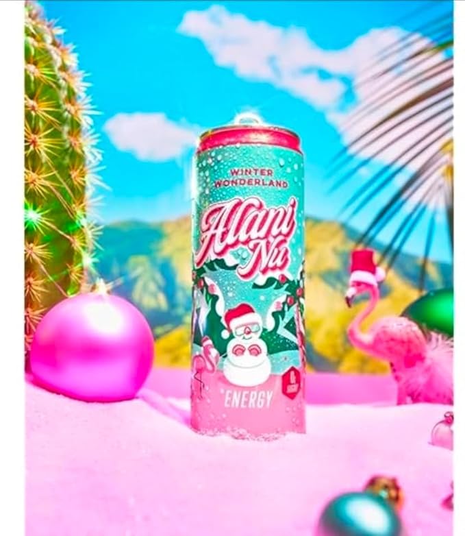 Alani Winter Wonderland Sugar Free Low Calorie Energy Drinks 12 Fl Oz Cans 6 Pack