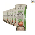 AMA TIME Organic Apple Juice Boxes for Kids – 24 Pack 6.76 fl oz Each | With Vitamins A &amp C USDA Organic No Added Sugar Gluten-Free | Perfect for School Lunch Travel or Snacks