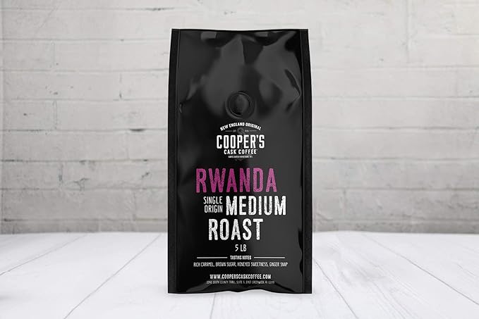 Rwanda Full Bodied Medium Roast Coffee Beans Single Origin Whole Coffee Beans Gourmet Coffee - 5lb Bag