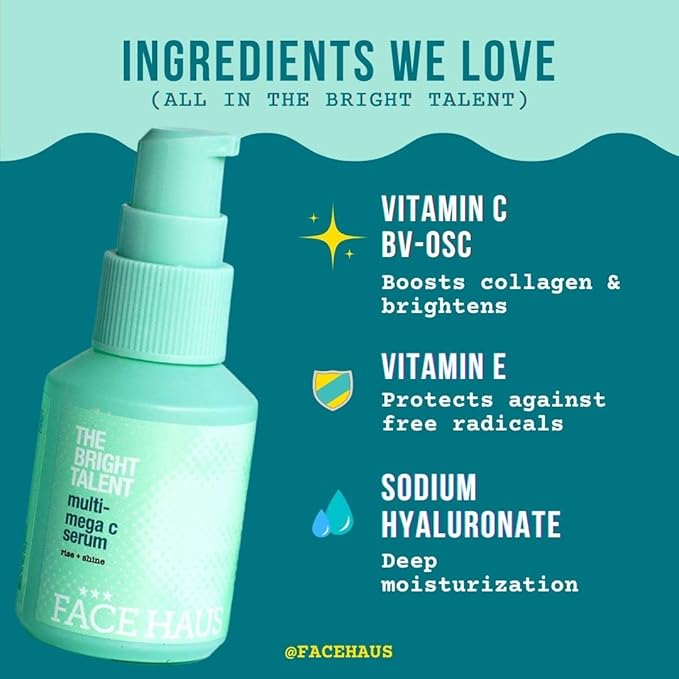 Face Haus The Bright Talent Vitamin C Serum – Multi Mega Collagen Boosting Formula