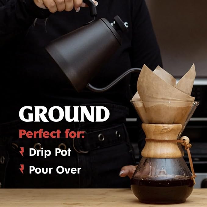 Death Wishs Dark Roast Ground Coffee 34 oz