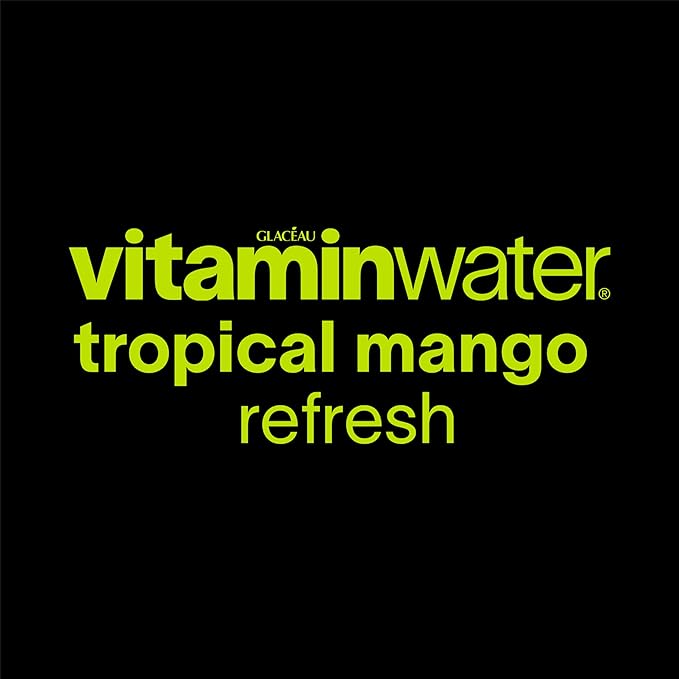 vitaminwater Refresh Tropical Mango Nutrient Enhanced Flavored Water Beverage 20 fl oz Bottles 12 Pack