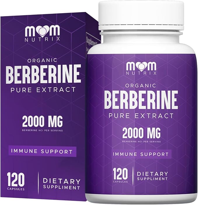 THE MONK Organic Berberine Extract 2000mg - Vegan Non-GMO - Immune Support - Berberine HCL Supplement for Women &amp Men - 120 Capsules