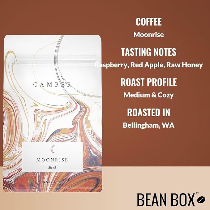 Bean Box Coffee Sampler - Roasted by Camber 4-Pack Whole Bean Coffee Gourmet Coffee