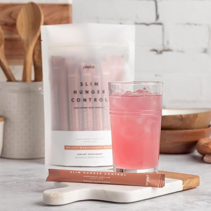 Plexus Slim Hunger Control | 30 Packets | Dietary Supplement &amp Glucose Metabolism Support | Vegan Gluten Free | Health Drinks